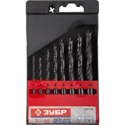 Набор сверел по дер. для шуруповерта ЗУБР "ЭКСПЕРТ" М-образная заточка 8 шт.уп.