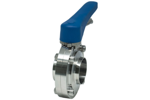 Затвор дисковый приварной нержавеющий, AISI304 DN 25 (1"), (CF8), PN8 EPDM