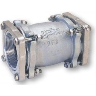 Чугунная фланцевая соединительная муфта для двухстороннего зажима 4" (112,8 ÷ 114,7) GEBO