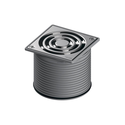 Декоративная решетка TECEdrainpoint S, 100мм, в стальной рамке, с фиксаторами, с монтажным элементом