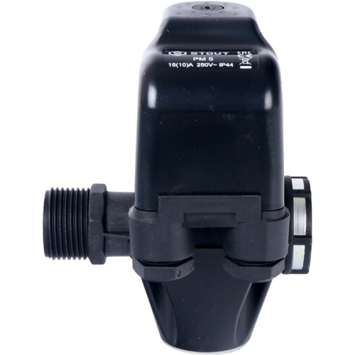 Реле давления для водоснабжения со встроенным манометром PM5-3W, 1-5 бар, 1" STOUT SCS-0001-000053