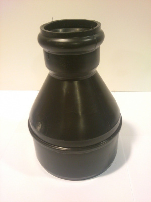 Переход канализационный черный Ø 108 (ДУ 100) х Ø 50 (ДУ 48)