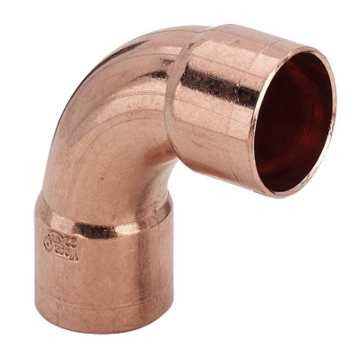 Отвод медь пайка двухраструбный  90  градусов Ø 10  VIEGA