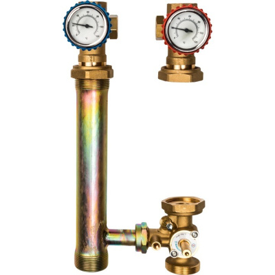 Насосная группа с 3-х ходовым приводным смесителем 1" без насоса в изоляции SDG-0003-002501 STOUT