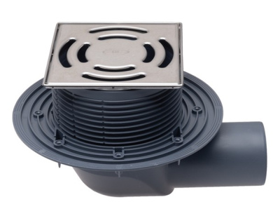 HL 5100T DN 75 с горизонт выпуском, с механич. незамерз запохазапир устройством   решетка138х138   