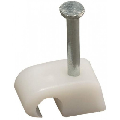 Скоба-держатель для круглого кабеля ЗУБР 8 мм, 50 шт.уп.