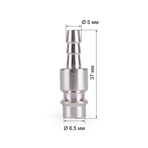 Соединитель рапид, штуцер (елочка) 5 мм, наружняя  резьба 1/4", FOXWELD