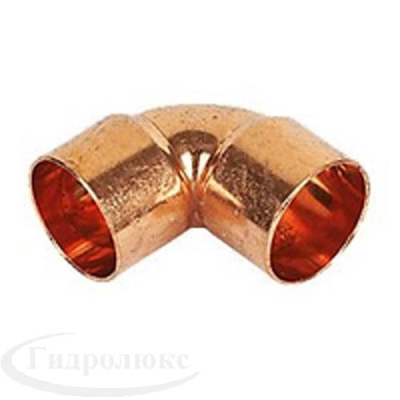 Отвод медь пайка двухраструбный  90  градусов Ø 8  VIEGA