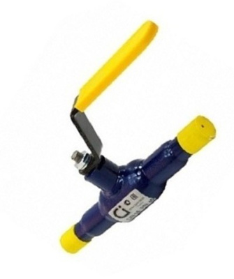 Кран шаровой приварной стальной 11с67п Ду 15 Ру 40 стандартный проход