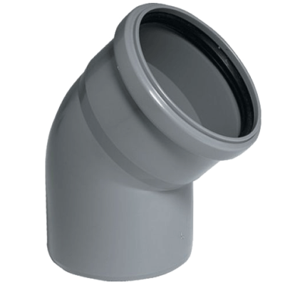 Отвод DN 32x45мм  HTB Ostendorf (Цвет Серый)    110120