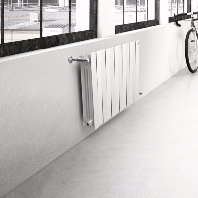 Радиатор PIANOFORTE BIMETALL 500. 6 секций  500 х80х 600; ROYAL  1050 Вт Bianco Traffico (Белый) 