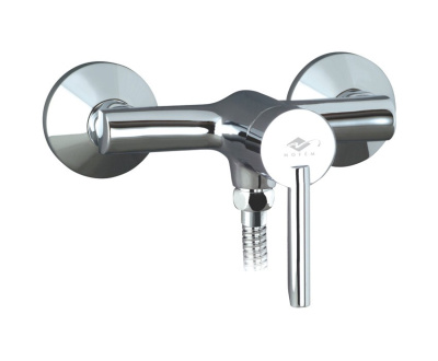 402 RUMBA  Смеситель для душ.кабины без излива с настенным держателем MOFEM