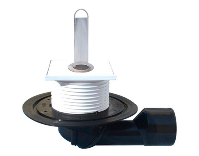 HL 80.2 DN 50/75 Трап для внутренних помещений с переливным стояком надст элемент 100х100мм