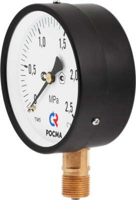 Манометр общетехнический ТМ-610Р  0 - 10 МПа Ø 150 М20х1,5 радиальный (нижнее подключение) IP40