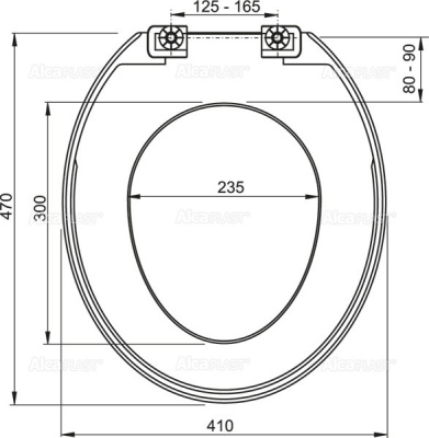 Сиденье для унитаза   ALCAPLAST A3550 полипропилен