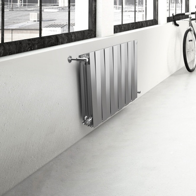 Радиатор PIANOFORTE BIMETALL 500. 7 секций  500 х80х 700; ROYAL  1225 ВтSilver Satin (Серебрянный)