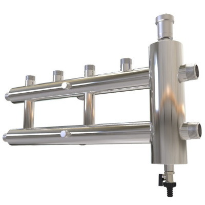 Коллектор с гидрострелкой 60 кВт 2+1 контур 1х1 GSK 25-2.1 AISI 304 ПроксиТерм