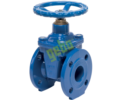 Задвижка чугунная DN 200 фланцевая  c обрезиненным клином PN 16 GEBO с невыдвижным шпинделем, тип F4