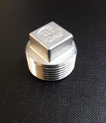 Заглушка НР Ду 25 (33,7 мм)  AISI 304 из нержавеющей стали