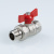 Кран шаровый со сгоном ГОСТ Р 59553-2021, Бабочка рукоятка 1/2" вн.-нар. VALTEC  VT.127.N.04