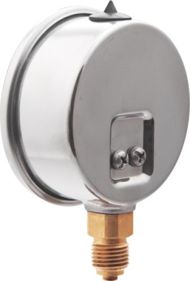 Манометр TM520P Dy 100 с нижним подкл. из нерж.стали 1/2", 0-16 бар  (Радиальный)