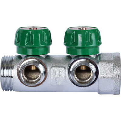 Коллектор хромированный 1" х 2 х 1/2" SMB-6850-011202 STOUT