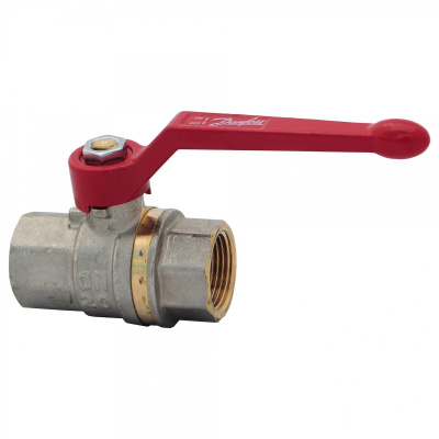 Кран шаровый муфтовый полнопроходной тип BVR (1/2) ДУ-15; KVS-15; Ру бар 40 DANFOSS