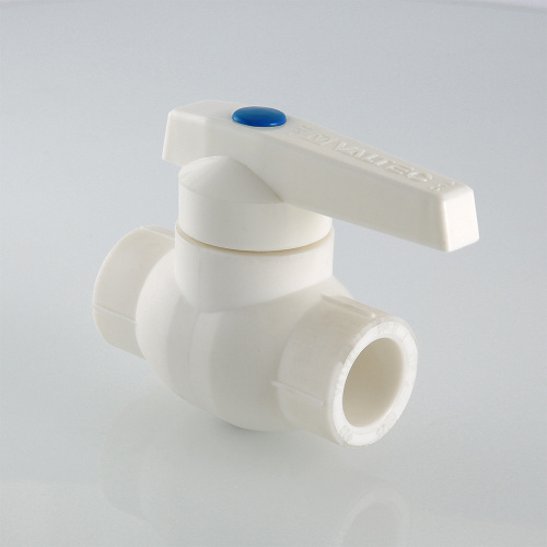 Кран PPR шаровый DN 32 мм VALTEC с латунной обоймой, полипропиленовый  VTp.744.0.032