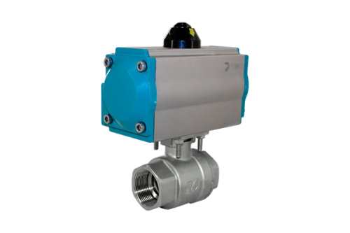 Кран шаровый муфтовый 1/2", AISI304 вн-вн резьба с электроприводом DC 12V (C-01), (2PC)