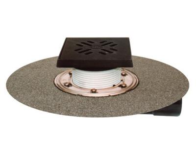 HL81GHDN50/75Трап для балконов и террас как HL81G но с гидроизоляцим полимербитум полотном 115х115