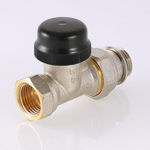 Клапан термостатический для радиатора прямой с преднастройкой (KV 0,1-0,6) 1/2" VALTEC VT.038.N.04