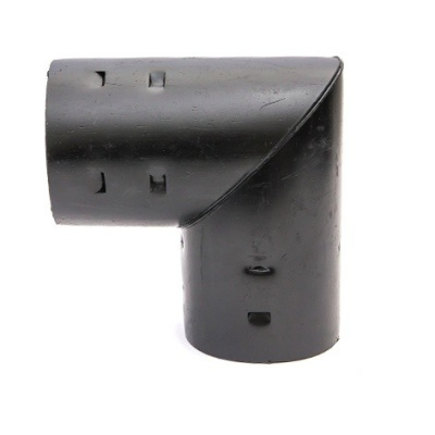 Угол 90 градусов для дренажных труб 110 мм.