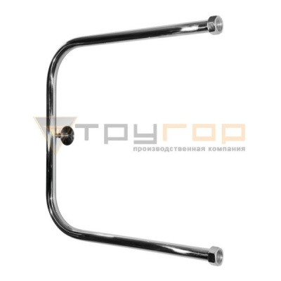 Полотенцесушитель П-образный с накидной гайкой 1" (H 320 мм х L 400 мм Вт68) из нержавеющей стали