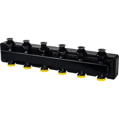 Стальной распределительный коллектор 3-5 отопительных контура DN 25 в изоляции SDG-0017-004035 STOUT