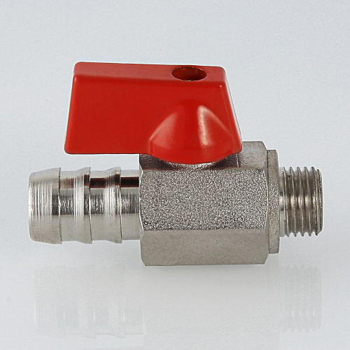 Мини кран наружная резьба  дренажный 1/4" со штуцером VALTEC