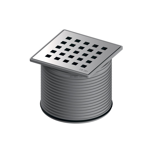 Декоративная решетка TECEdrainpoint S quadratum, 100 мм, в стальной рамке, с монтажным элементом 