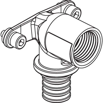 Водорозетка  RAUTITAN МX  16 х 1/2" (длинная Н=57 мм) Внутренняя резьба Латунь REHAU