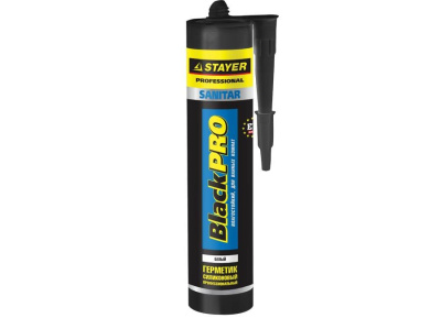 Герметик силиконовый 260 мл белый STAYER санитарный с повышенной влажностью