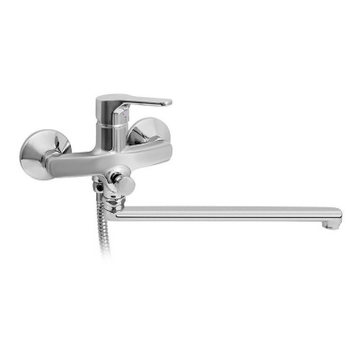 605 PRO  Смеситель для ванны-умыв. с автомат. переключ. душа плоский излив 300 мм. MOFEM