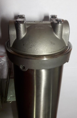 Колба фильтра из нержавеющей стали для горячей и холодной воды 10SL 1/2" бытовой