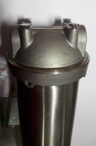 Колба фильтра из нержавеющей стали для горячей и холодной воды 10SL 3/4" бытовой