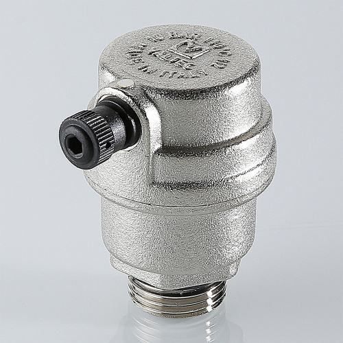 Воздухоотводчик автоматический. 1/2" (NEW) Резьба наружная VALTEC никелерованный VT.502.NH.04