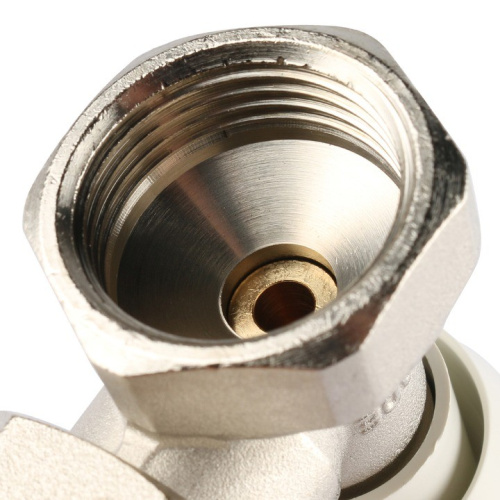 Ручной клапан угловой терморегулирующий  3/4" со сгоном. Резьба внут - нар  SVRS 2102 000020 