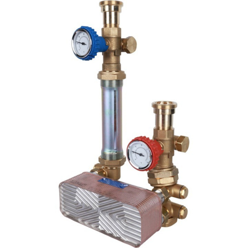 Насосная группа с теплообменником 28 пластин, без насоса в теплоизоляции