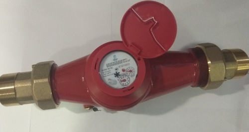 Счетчик воды ВСКМ 90-25 универсальный, L=260 мм, многоструйный, со сгонами, крыльчатый 72-25-01