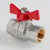 Кран шаровый ГОСТ Р 59553-2021, Бабочка рукоятка 1/2" вн.-вн. VALTEC  VT.417.N.04