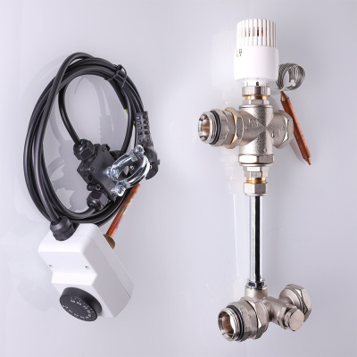 Насосно-смесительный узел без насоса, монтажная длина насоса 130 мм VALTEC VT.DUAL.0.130