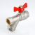 Кран шаровый со встроенным фильтром, рукоятка бабочка 1/2" вн.-вн. COMBI VALTEC  VT.293.N.04   