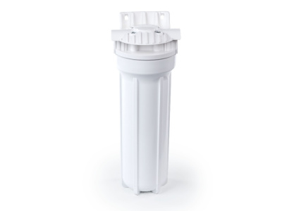 Фильтр магистральный для ХВС,осадочный ,подключение 3/4, 5 мкм ,пласт. нипп.,скоба,ключ 32058 ГЕЙЗЕР