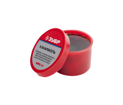 Канифоль ЗУБР для паяльных работ,  20г, пластиковая банка